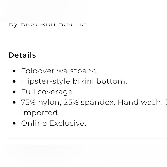 Bleu Rod Beattie Swim sarong swim bottoms size 10 New! - Picture 10 of 10